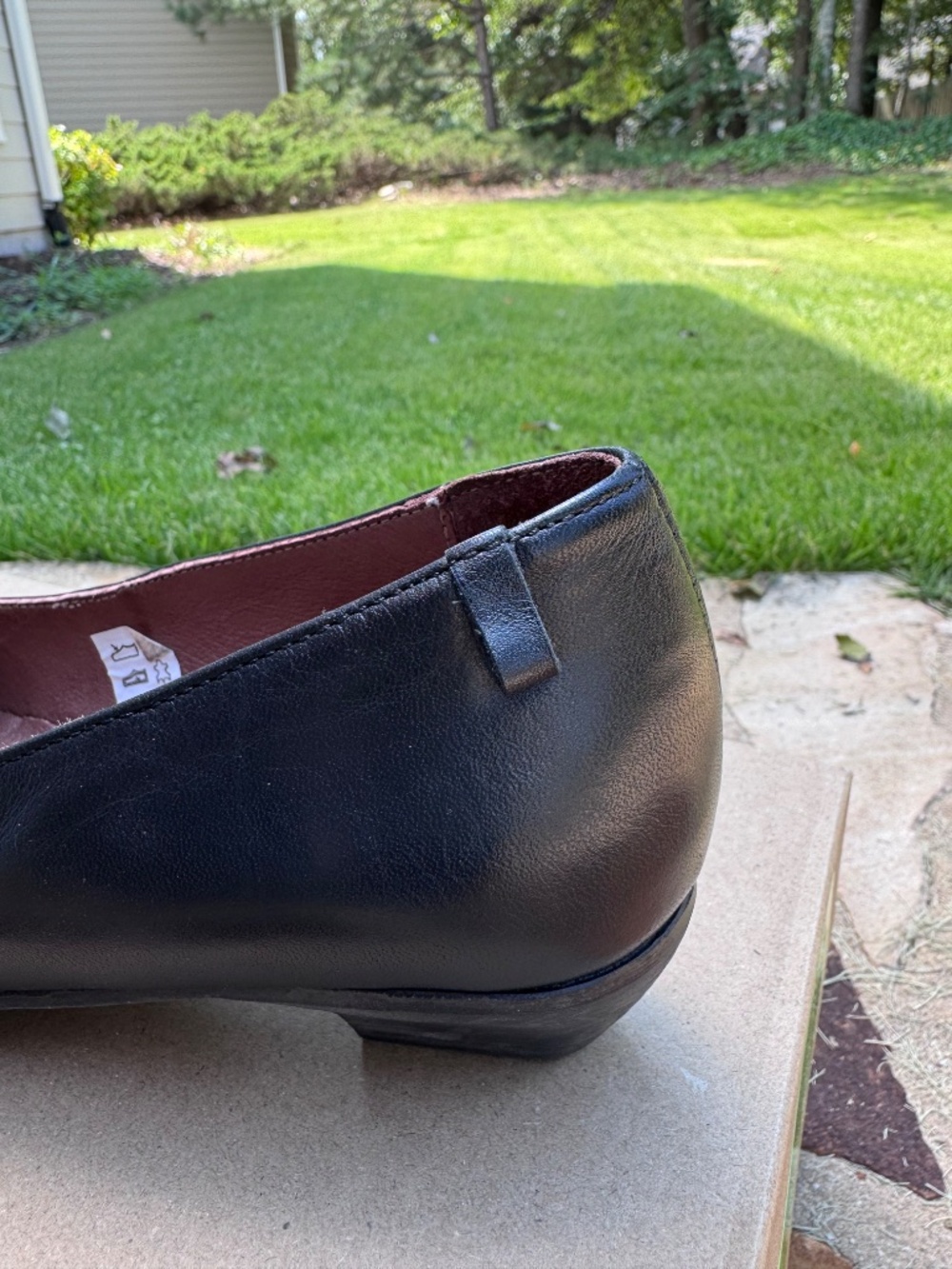 Gudrun Sjöden Black Leather Floral Low-Heel Pumps Size 39 - Picture 5 of 10